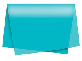Papel Seda 49x69 Azul Turquesa Unidade – Cromus (PACOTE FECHADO)