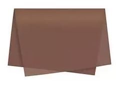 Papel Seda 49x69 Marrom Unidade – Cromus