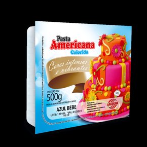 Pasta Americana Azul Bebê 500g Arcolor