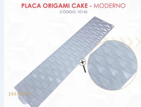 Placa Origami Cake Moderno – BWB