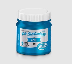 Pó decorativo Aveludado Fosco 3g Azul - Mix
