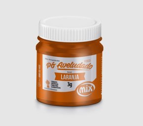 Pó decorativo Aveludado Fosco 3g Laranja - Mix