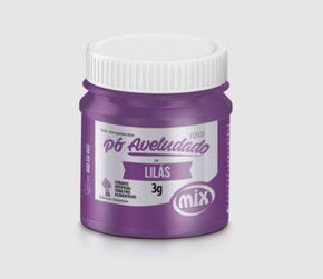 Pó decorativo Aveludado Fosco 3g Lilas - Mix