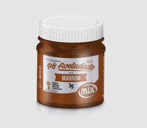 Pó decorativo Aveludado Fosco 3g Marrom - Mix