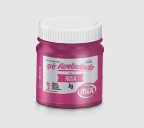 Pó decorativo Aveludado Fosco 3g Rosa - Mix