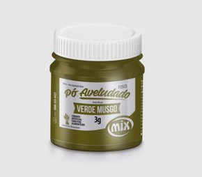Pó decorativo Aveludado Fosco 3g Verde Musgo - Mix