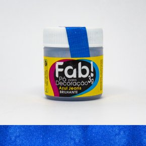 Pó decorativo Fab! Cintilante Azul Jeans 3g
