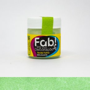 Pó decorativo Fab! Cintilante Verde Folha 3g