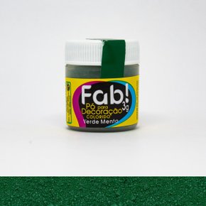 Pó decorativo Fab! Cintilante Verde Menta 3g