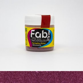 Pó decorativo Fab! Cintilante Vermelho Natal 3g