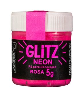 Pó decorativo FAB Glitz Neon Rosa 5g