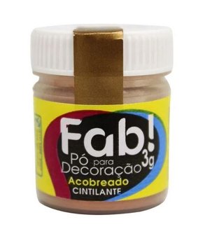 Pó decorativo Fab! Metálico Acobreado 3g