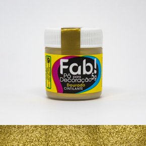 Pó decorativo Fab! Metálico Dourado 5g