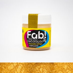 Pó decorativo Fab! Metálico Dourado antigo 3g