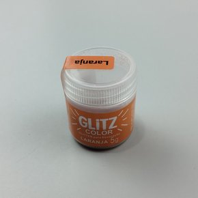Pó Decorativo Glitter Laranja 5g – Fab