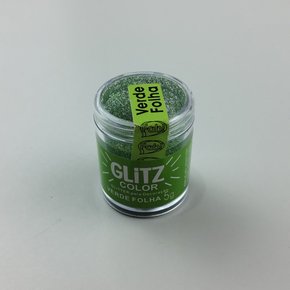 Pó Decorativo Glitter Verde Folha 5g – Fab