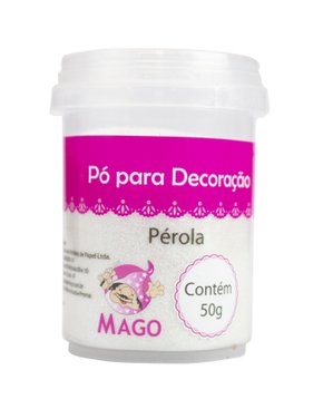Pó decorativo Mago Glitter Pérola 50g
