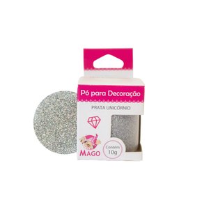 Pó decorativo Mago Glitter Prata Unicórnio 10g