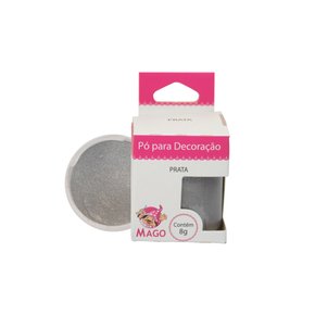 Pó decorativo Mago Metalizado Prata 8g