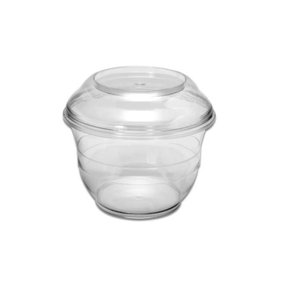 Pote Mix Cristal com tampa 180ml – 10 unidades - Prafesta