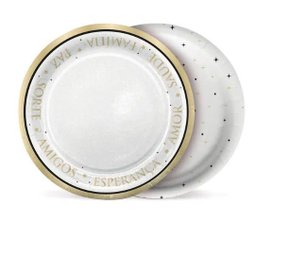 Prato 18cm com 8 Ano novo - Cromus