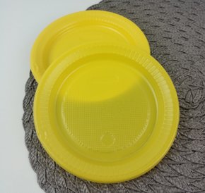 Prato Amarelo Com 10 Unidades – Bello Festas