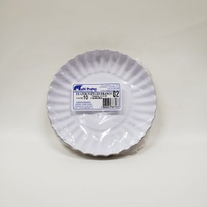 Prato de Papelão Branco Nº 2 com 10 unidades – 16cm.
