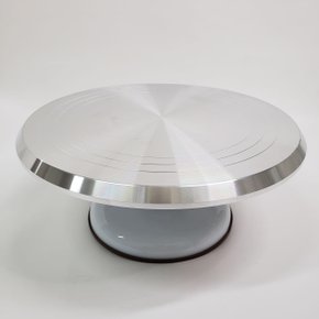 Prato Giratório Bailarina Aço Inox para bolo 30,5cm – Prime Chef