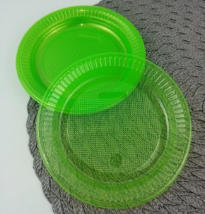 Prato Neon Verde com 10 unidades – Forfest