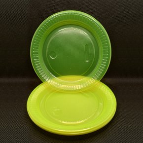 Prato Raso Descartável – Amarelo Neon – PRNAM-15  – 10un – Bello Festas