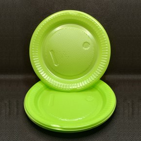 Prato Raso Descartável – Verde Limão – PR-15  – 10un – Bello Festas