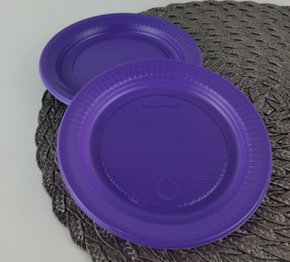 Prato Roxo Com 10 Unidades – Bello Festas