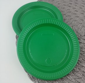 Prato Verde Escuro Com 10 Unidades – Bello Festas