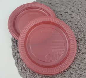 Prato para Bolo 15cm Perolado Vermelho – Bello Festas