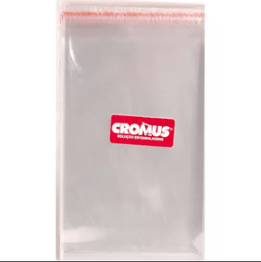 Saco Adesivado incolor com 100 Unidades 15x20 - Cromus