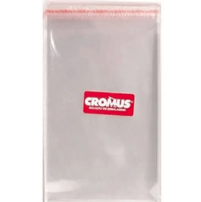 Saco Adesivado incolor com 100 Unidades 6x12 - Cromus