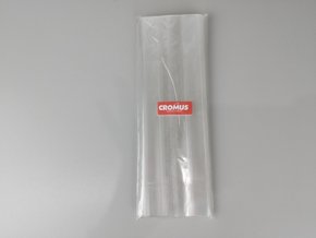 Saco Fundo quadrado incolor com 25 Unidades 7,5x25,5cm -Cromus