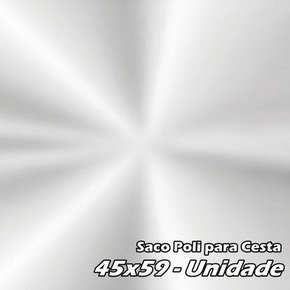 Saco Poli Incolor para Cesta 45x59 – Cromus (PACOTE FECHADO COM 25 UNIDADES)