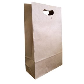  Sacola Papel Kraft alça Boca de Palhaço 23.5x10x39 – unidade