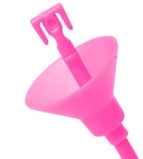 Suporte de balão Rosa com 10 peças - Bsw