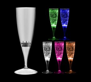 Taça de Champanhe Lit Led 160ml - Neoplas
