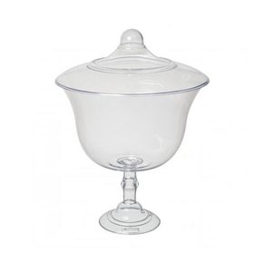 Taça de confeitaria Cake com tampa 1,2L Transparente - Neoplas