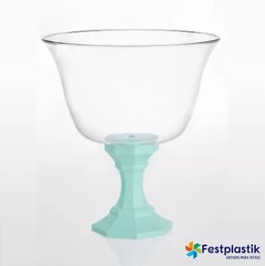 Taça Diamante Cristal com Base Azul Candy 1250ml – Festplastik 
