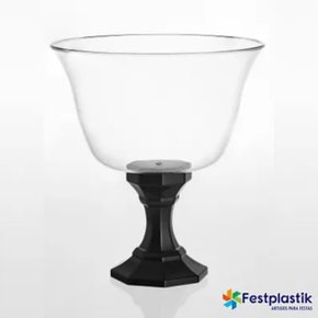 Taça Diamante Cristal com Base Preta 1250ml – Festplastik 