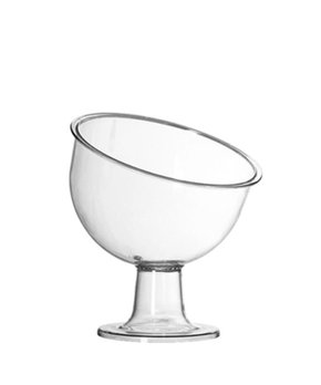 Taça Inclinada Pequena 400ml Transparente (Cristal) – Três Triângulos