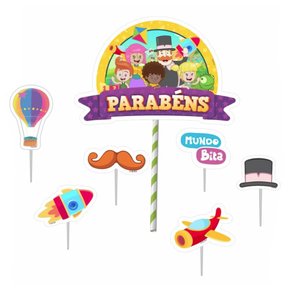 Topo decorativo para bolo E.V.A – Mundo Bita – Piffer