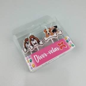 Vela Doguinhos – 4 pçs Make+
