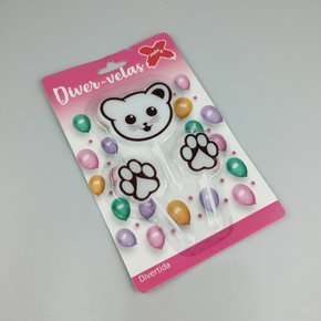 Vela Gatinho Baby – C/3 pçs Make+