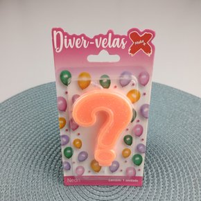 Vela Laranja Neon N°? –– 7,5cm – Make+