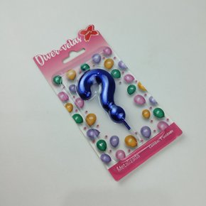 Vela Metalizada Azul - N°? – 6cm – Make+